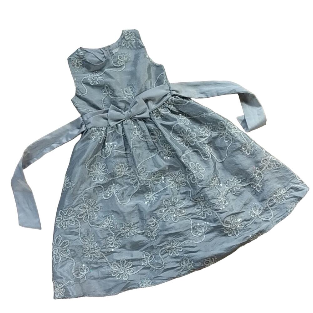 Rare, Too! Silver / Gray Special Occasion Party Dress 6Y